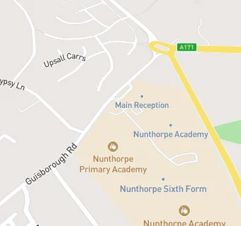 map for Nunthorpe Primary School