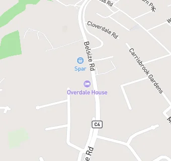 map for OVERDALE HOUSE BED & BREAKFAST