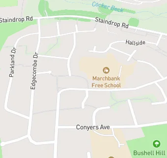 map for Marchbank Free School