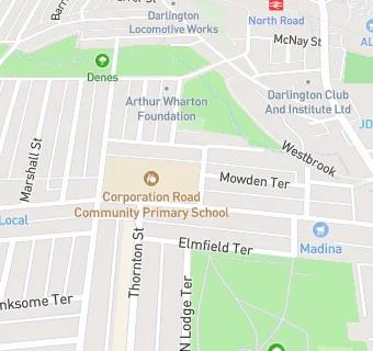 map for Corporation Road Community Primary School