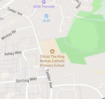 map for Christ The King RC School