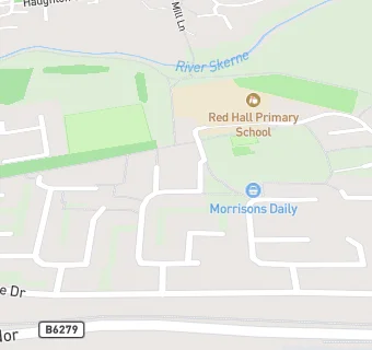 map for Red Hall Primary School