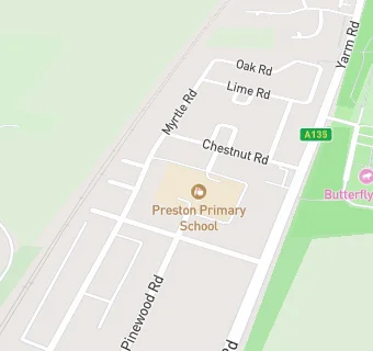 map for Preston Primary School