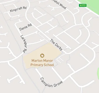 map for Marton Manor Primary School