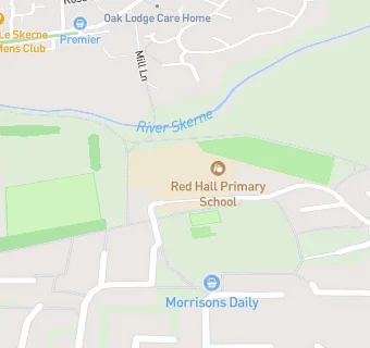 map for Red Hall Primary School