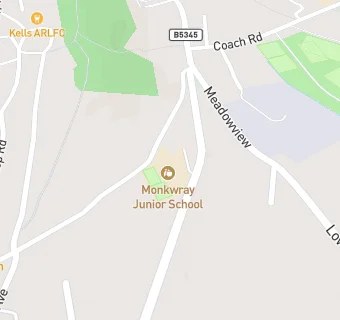 map for Monkwray Junior School