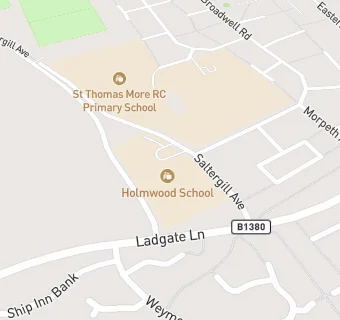 map for Holmwood School