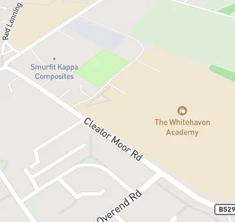 map for The Whitehaven Academy