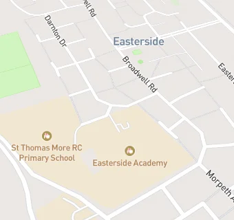 map for Easterside Primary School