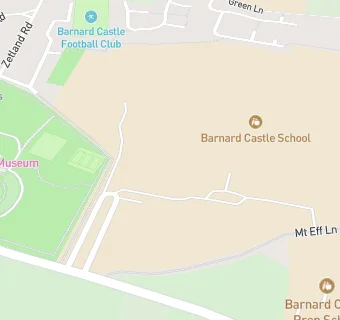 map for Barnard Castle School