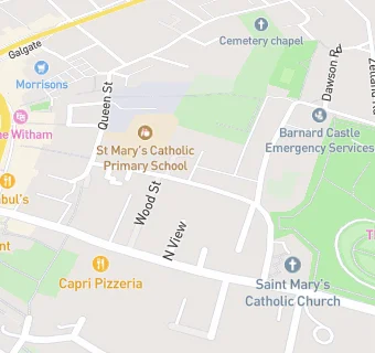 map for St Mary's RCVA Primary School