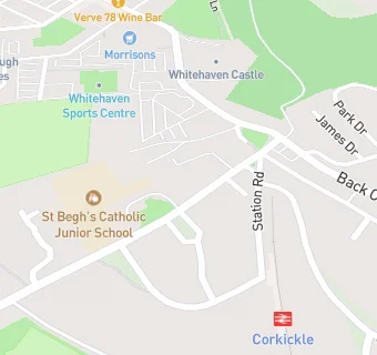 map for St Beghs Social Centre