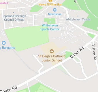 map for St Beghs RC Junior School