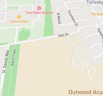 map for Outwood Academy Acklam