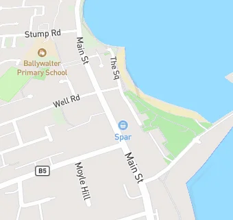 map for Spence's Spar