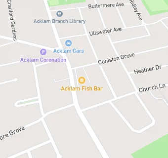 map for Acklam Fish Bar