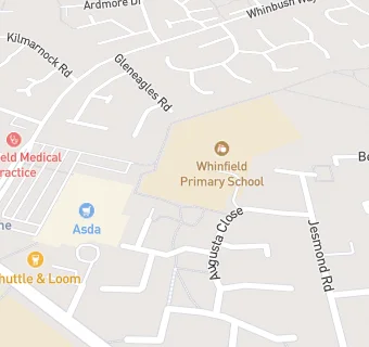 map for Whinfield Junior School