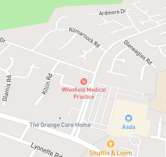 map for Whinfield Medical Practice