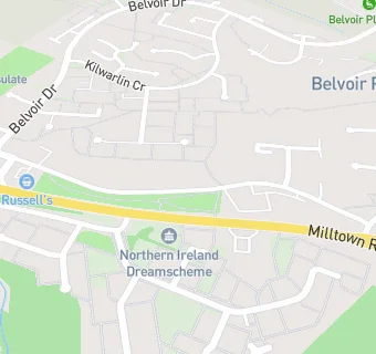 map for Belvoir Filling Station (Spar)