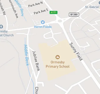 map for Ormesby Primary School