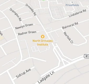 map for North Ormesby Institute