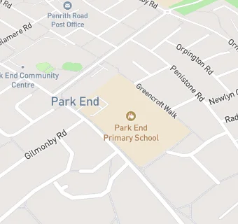 map for Park End Primary School