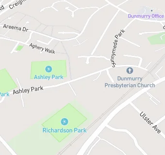 map for DUNMURRY RECREATION & FOOTBALL CLUB