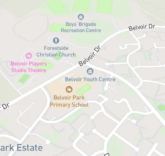 map for BELVOIR PARK PRIMARY SCHOOL