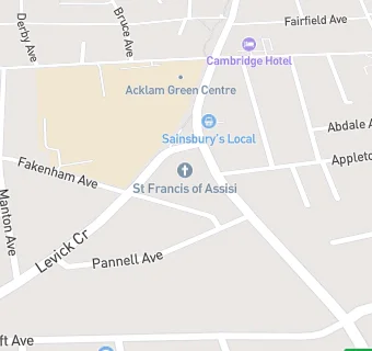 map for St. Francis Social Club