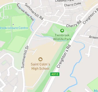 map for ST COLMS HIGH SCHOOL