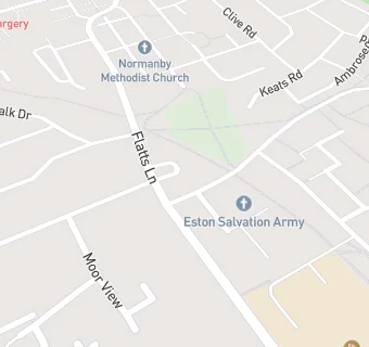 map for Mellors at Normanby Primary School