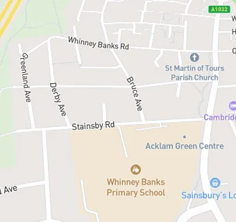 map for Stainsby Nursery at WMC centre