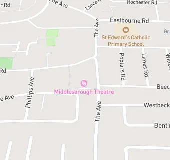 map for Middlesbrough Theatre