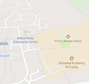 map for Priory Woods School