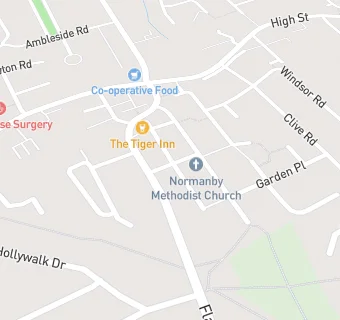 map for Normanby Methodist Church