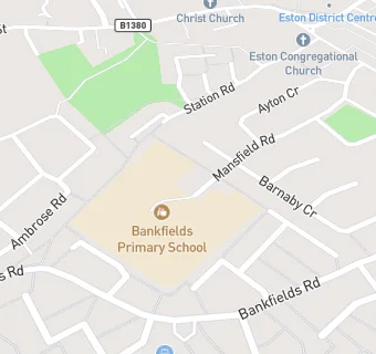 map for Bankfields Primary After School Club