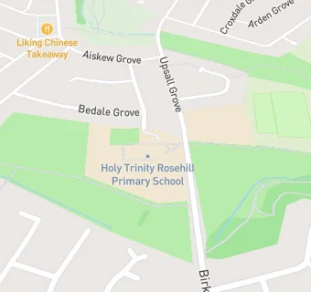 map for Holy Trinity Rosehill Primary School, Trinity Site