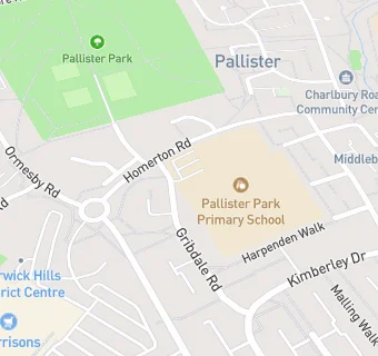 map for Pallister Park Primary School