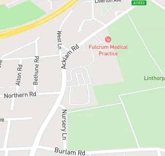 map for Acklam Road Hospital