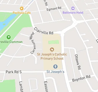 map for St Joseph's School Ecoshop