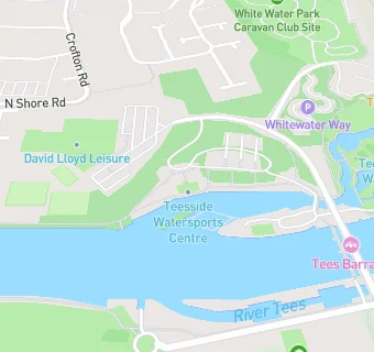 map for White Water Park Caravan Club Site