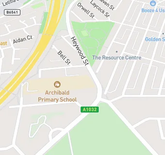 map for Archibald Primary School