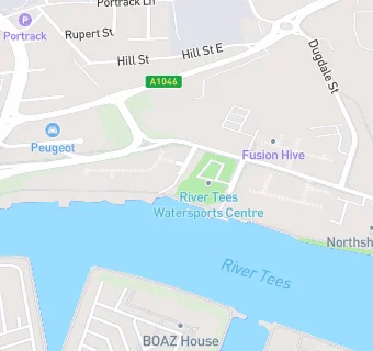 map for River Tees Watersports Centre