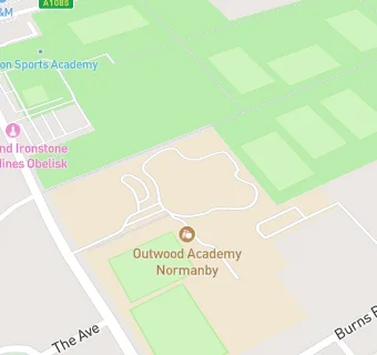 map for Robertson Facilties Management at Outwood Academy Normanby