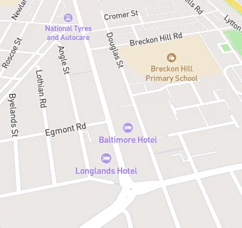 map for Baltimore Restaurant