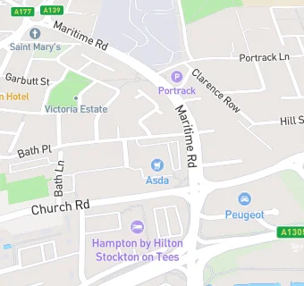 map for Asda Supermarket