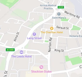 map for Tennant Street Medical Practice