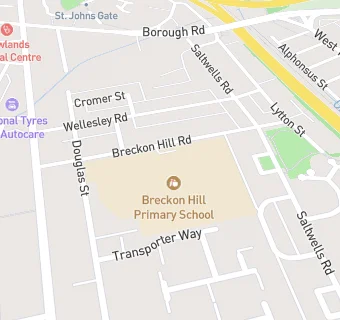 map for Breckon Hill Primary School