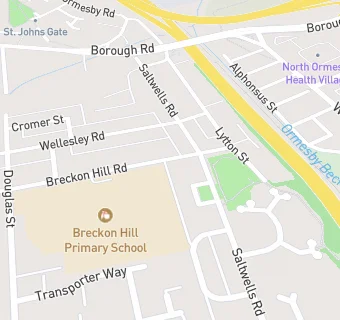 map for Breckon Hill Primary School