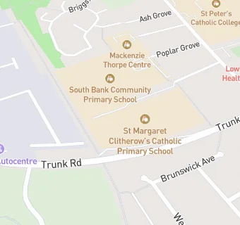 map for Saint Peter's Roman Catholic Voluntary Aided Primary School